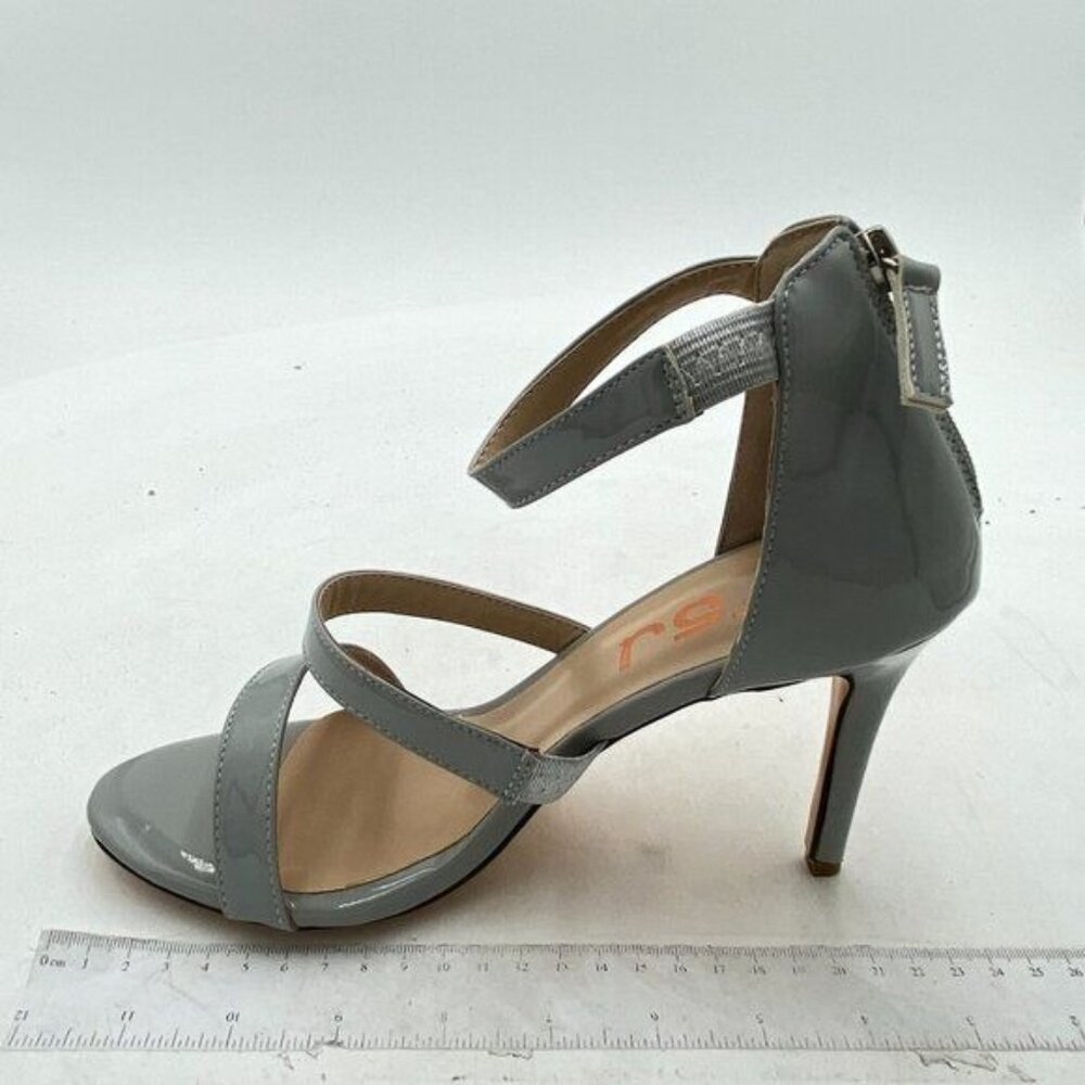 FSJ Gray Strappy Sandals
